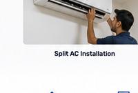 Split AC installation in Tiruvarur by BSG Air Cooling System